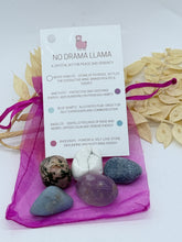 Load image into Gallery viewer, “NO DRAMA LLAMA” FIVE CRYSTAL SET