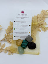 Load image into Gallery viewer, “RICH BITCH” FIVE CRYSTAL SET