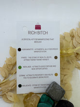 Load image into Gallery viewer, “RICH BITCH” FIVE CRYSTAL SET