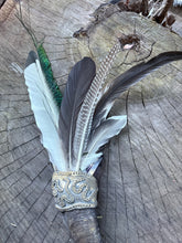 Load image into Gallery viewer, Handcrafted Ceremonial Smudge Wand -
“Sacred Waters Guardian”
