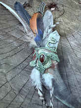 Load image into Gallery viewer, Handcrafted Ceremonial Smudge Wand - “The Guardian of the Underworld”