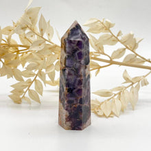 Load image into Gallery viewer, Chevron Amethyst Crystal Tower Point Generator