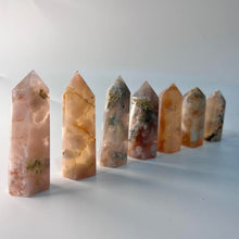 Load image into Gallery viewer, Small Flower Agate Crystal Tower Point Generator