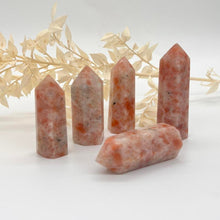 Load image into Gallery viewer, Sunstone Crystal Tower point Generator Orange Stone Crystal