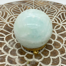 Load image into Gallery viewer, Caribbean Blue Calcite Crystal Sphere ball