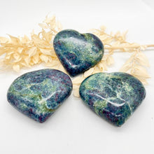 Load image into Gallery viewer, Ruby, Fuschite and Kyanite Crystal Heart