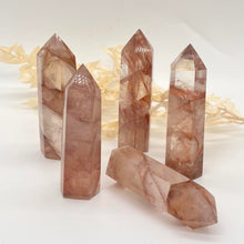 Load image into Gallery viewer, Fire Quartz Crystal Tower Point Generator