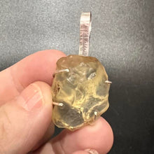 Load image into Gallery viewer, Libyan Dessert Glass LDG Crystal Pendant Sterling Silver Mount