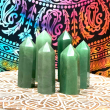 Load image into Gallery viewer, Green Aventurine Crystal Tower Point Generator