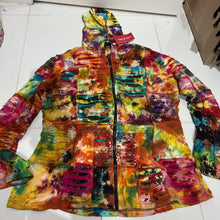 Load image into Gallery viewer, Nepalese Handmade Multi-Colour Cotton Hoodie Cardigan size XX Large