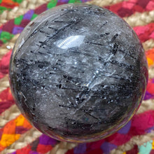 Load image into Gallery viewer, Black Tourmaline in Quartz Crystal Sphere Crystal Ball Gift