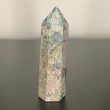 Load image into Gallery viewer, Ruby and Kyanite Crystal Tower point Generator