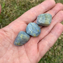 Load image into Gallery viewer, Blue Calcite Tumbled / Tumble Stone / Tumbles