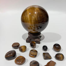 Load image into Gallery viewer, Tigers Eye Crystal Sphere Crystal Ball