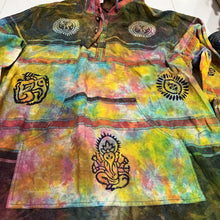Load image into Gallery viewer, Boho Handmade Extra Large Festival Hippie Boho Tie Dye Tunic Hoodie