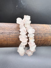 Load image into Gallery viewer, Rose Quartz Crystal Chip Bracelet
