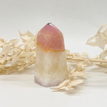 Load image into Gallery viewer, Pink Aragonite Crystal Tower Point Obelisk Pink Crystal Tower
