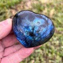 Load image into Gallery viewer, Labradorite Crystal Heart with Great Flash Labradorite Crystal Heart