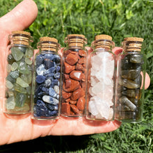 Load image into Gallery viewer, Goldstone Crystal Chips in a bottle.