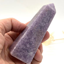 Load image into Gallery viewer, Lepidolite Crystal Tower Generator Point Gift for Her
