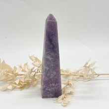 Load image into Gallery viewer, Lepidolite Crystal Tower Generator Point Gift for Her