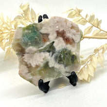 Load image into Gallery viewer, Green Flower Agate Crystal Raw Slab