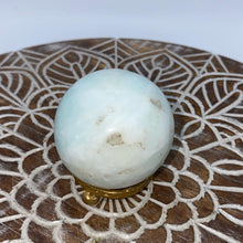 Load image into Gallery viewer, Caribbean Blue Calcite Crystal Sphere ball