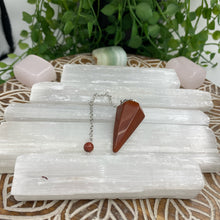 Load image into Gallery viewer, Red Jasper Crystal Pendulum Crystal Gift