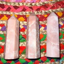Load image into Gallery viewer, Pink Opal Crystal Tower Point Generator