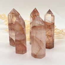 Load image into Gallery viewer, Fire Quartz Crystal Tower Point Generator