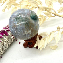 Load image into Gallery viewer, Ocean Jasper Crystal Ball Crystal Sphere Metaphysical, Crystals, Healing, Stone Sphere