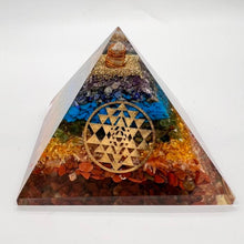 Load image into Gallery viewer, Organite Orgone Chakra  Pyramid