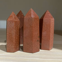 Load image into Gallery viewer, Gold Stone Crystal Tower Point Generator