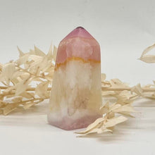 Load image into Gallery viewer, Pink Aragonite Crystal Tower Point Obelisk Pink Crystal Tower