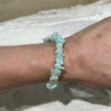 Load image into Gallery viewer, Amazonite Crystal Chip Bracelet