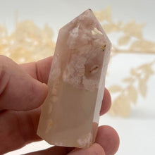 Load image into Gallery viewer, Flower Agate Crystal Tower Point Generator