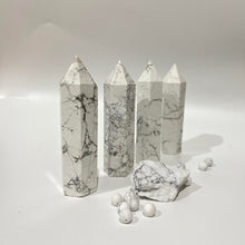 Load image into Gallery viewer, Howlite Crystal Tower Point Generator
