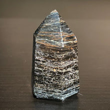 Load image into Gallery viewer, Black Tourmaline Crystal Tower Point Generator