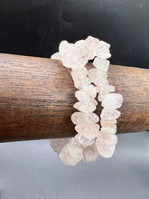 Load image into Gallery viewer, Rose Quartz Crystal Chip Bracelet