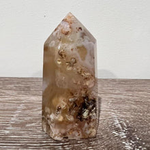 Load image into Gallery viewer, Flower Agate Crystal Tower Point Generator