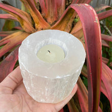 Load image into Gallery viewer, Selenite Crystal Candle Holder Tea Light Holder Burner Gift
