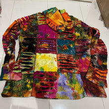 Load image into Gallery viewer, Nepalese Handmade Multi-Colour Cotton Hoodie Cardigan size Large / X Large
