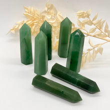Load image into Gallery viewer, Green Aventurine Crystal Tower Point Generator