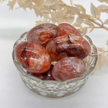 Load image into Gallery viewer, Fire Quartz Crystal Palm Stone Crystal