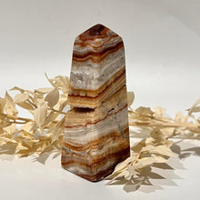 Load image into Gallery viewer, Brown Aragonite Crystal Tower Point Generator Obelisk