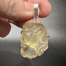 Load image into Gallery viewer, Libyan Dessert Glass LDG Crystal Pendant Sterling Silver Mount