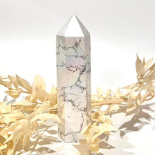 Load image into Gallery viewer, Aura Howlite Crystal Tower Point Generator