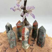 Load image into Gallery viewer, African Bloodstone Crystal Tower Point Generator