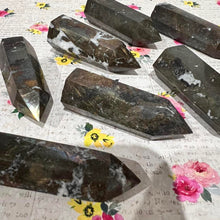 Load image into Gallery viewer, Pyrite Crystal Tower Point Generator Fools Gold