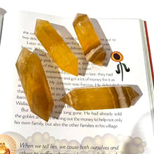 Load image into Gallery viewer, Yellow Fluorite Crystal Double Terminated Point Generator